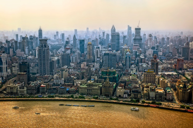 Skyline view of Shanghai